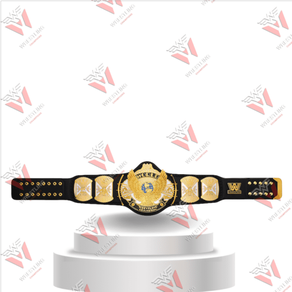 Winged Eagle Dual Plated Heavyweight Championship Wrestling Replica Title Belt