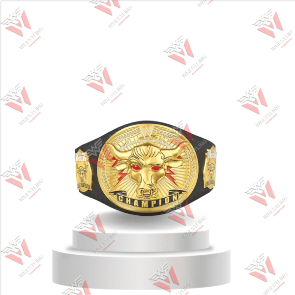 The Rock Brahma Bull Heavyweight Championship Wrestling Replica Title Belt