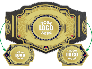 Customize Gold Wrestling Tile Belt