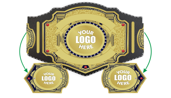 Customize Gold Wrestling Tile Belt