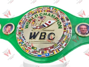 WBC World Boxing Champion Wrestling Title Wrestler Belt Green Strap