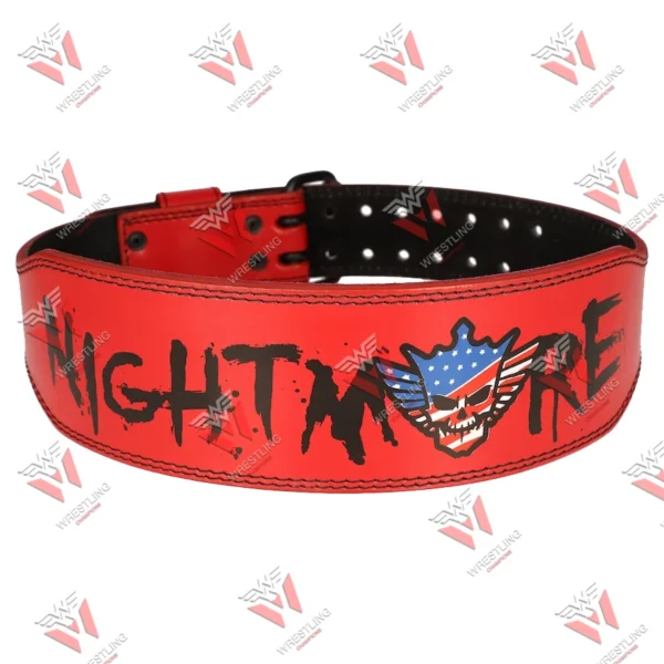 Red Cody Rhodes American Nightmare Weight Lifting Belt