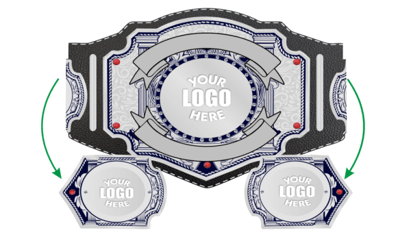 Customize Silver Wrestling Tile Belt