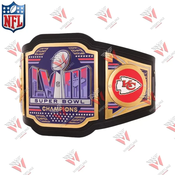 Kansas City Chiefs Super Bowl LVIII Champions WWE Legacy Wrestling Title Belt