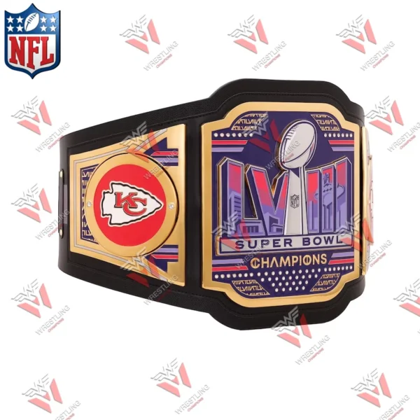 Kansas City Chiefs Super Bowl LVIII Champions WWE Legacy Wrestling Title Belt