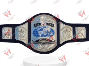 WCW Six Man World Tag Team Championship Wrestling Title Belt