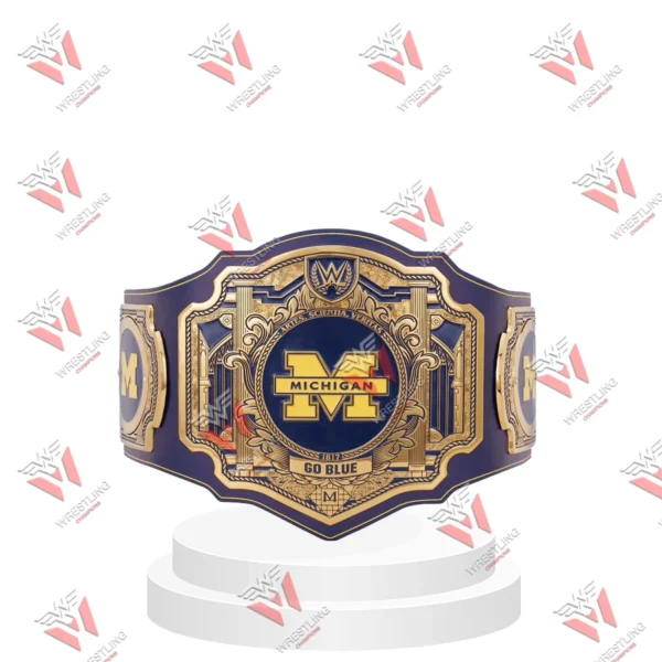 Michigan Wolverines Wrestling Championship Legacy Title Belt