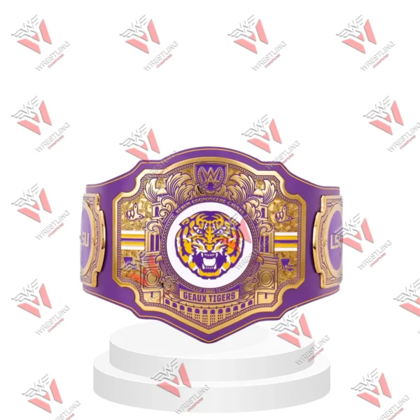 LSU Tigers Championship Wrestling CNC 4MM & 6MM Legacy Title Belt