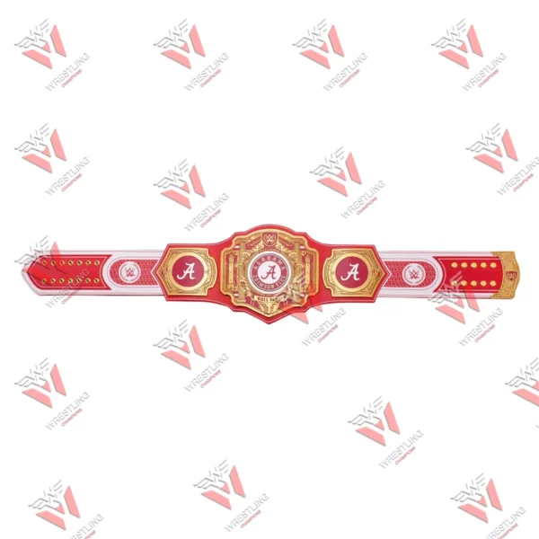 Alabama Crimson Tide Wrestling Championship CNC 4MM & 6MM Legacy Title Belt