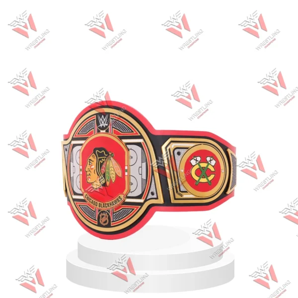 Chicago Blackhawks Championship Legacy CNC 4MM & 6MM Title Wrestling Belt