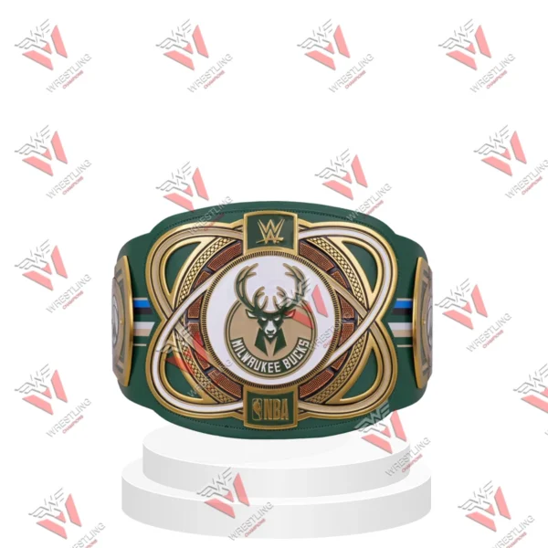 Milwaukee Bucks Championship Legacy Title CNC 4MM & 6MM Wrestling Belt