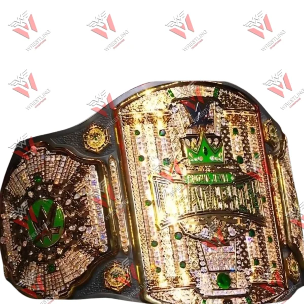 Crown Jewel Champion Heavyweight Wrestling Championship Title Belt