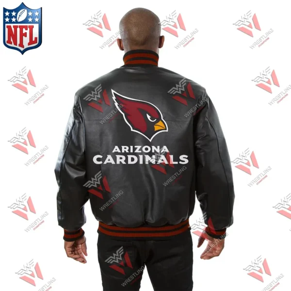 Men’s Arizona Cardinals Wrestling Championship NFL Varsity Leather Jacket