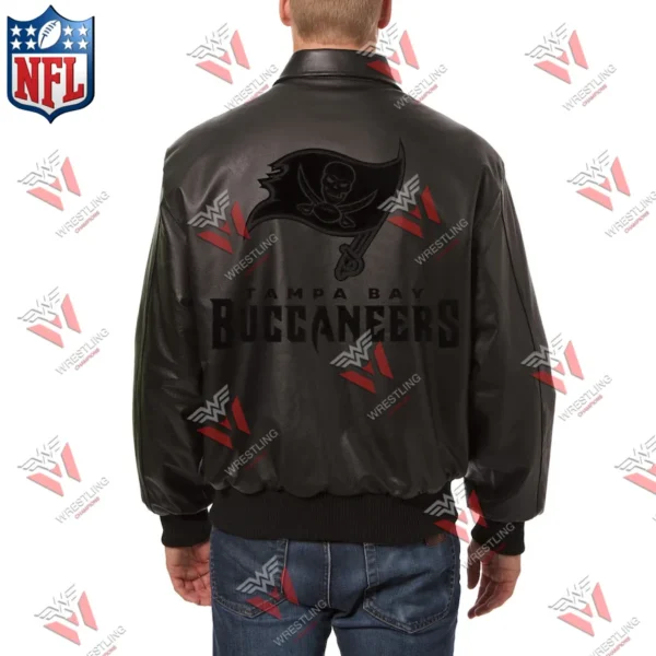 Men’s Tampa Bay Buccaneers Wrestling Championship NFL Leather Varsity Jacket