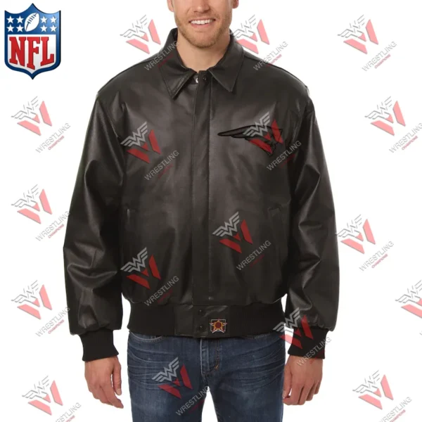 Men’s New England Patriots Wrestling champions NFL Leather Jacket