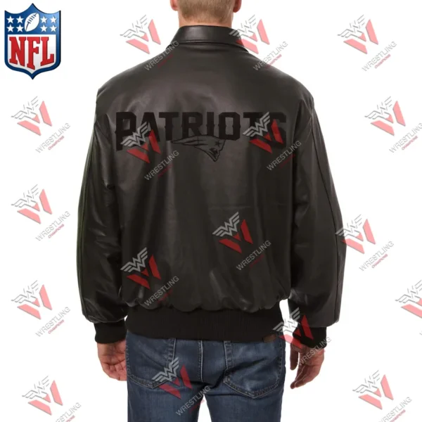 Men’s New England Patriots Wrestling champions NFL Leather Jacket