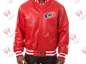 Men’s Carolina Hurricanes NHL Leather Jacket