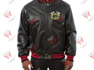 Men’s Chicago Blackhawks NHL Leather Jacket