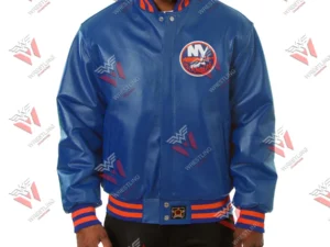 Men’s New York Islanders NHL Leather Jacket