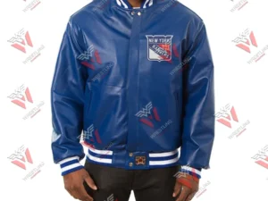 Men’s New York Rangers NHL Leather Jacket