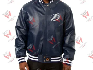 Men’s Tampa Bay Lightning NHL Leather Jacket