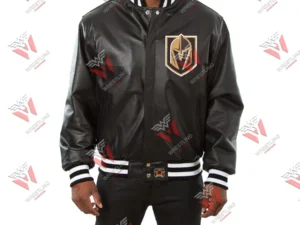 Men’s Vegas Golden Knights NHL Leather Jacket