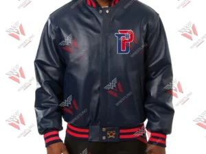 Men’s Detroit Pistons NBA Leather Jacket