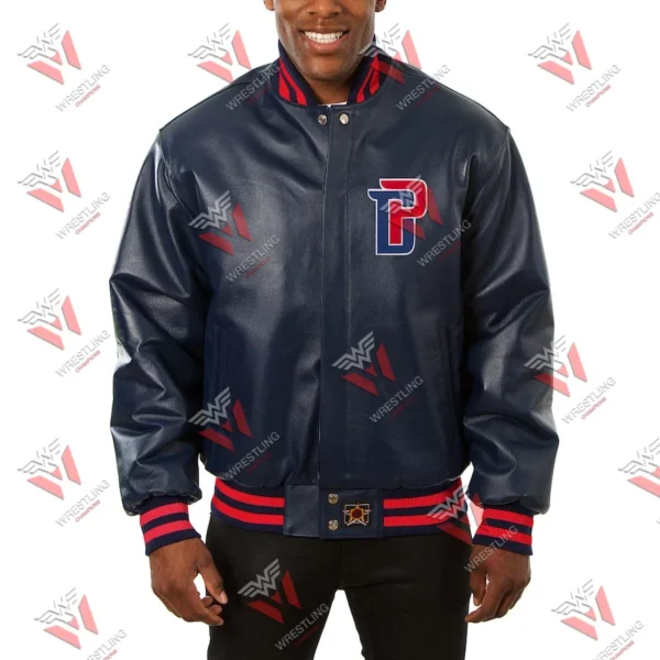 Men’s Detroit Pistons NBA Leather Jacket