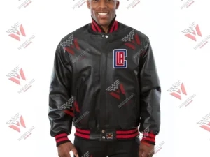 Men’s LA Clippers NBA Leather Jacket