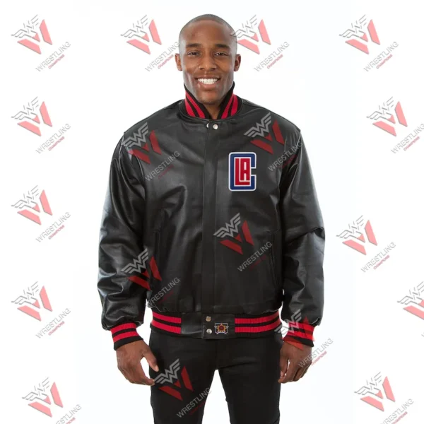 Men’s LA Clippers NBA Leather Jacket