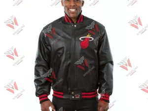 Men’s Miami Heat NBA Leather Jacket