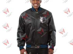 Men’s Minnesota Timberwolves NBA Leather Jacket