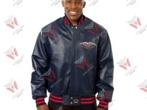 Men’s New Orleans Pelicans NBA Leather Jacket