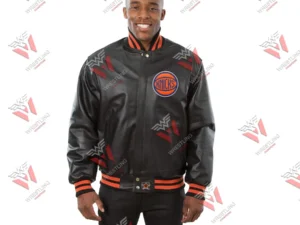 Men’s New York Knicks NBA Leather Jacket