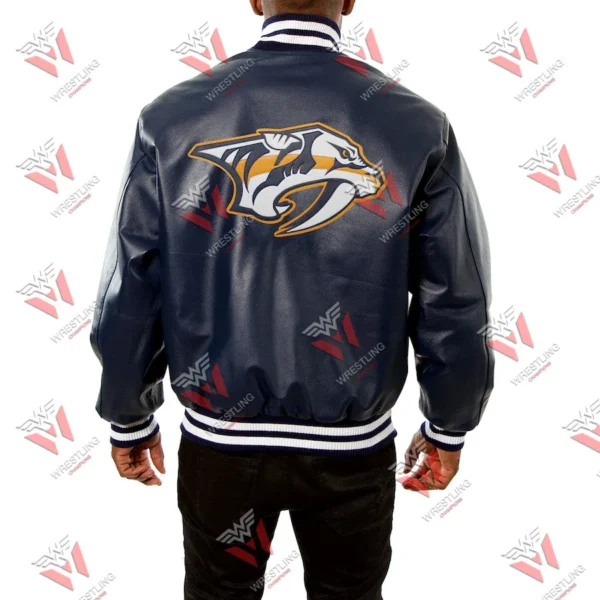 Men’s Nashville Predators NHL Leather Jacket