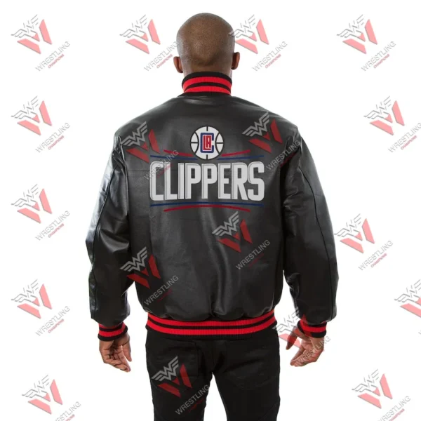 Men’s LA Clippers NBA Leather Jacket