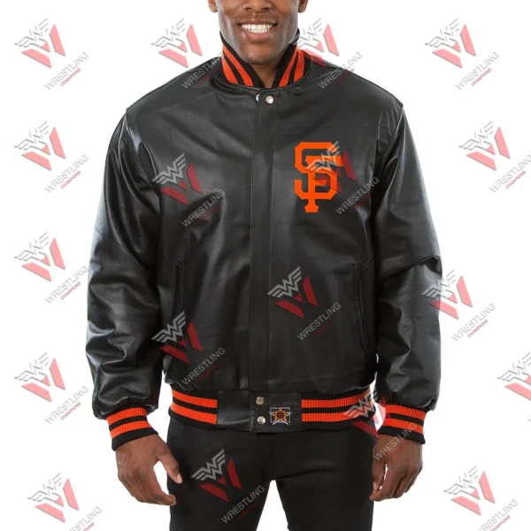 Men’s San Francisco Giants MLB Leather Jacket