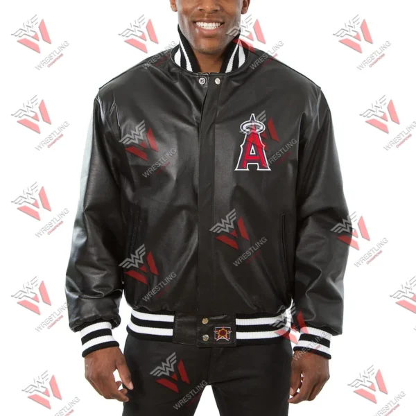 Men’s Los Angeles Angels MLB Leather Jacket