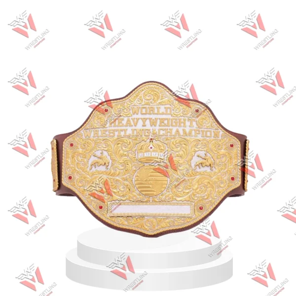 Big Gold World Heavyweight Wrestling Championship Replica Title Belt