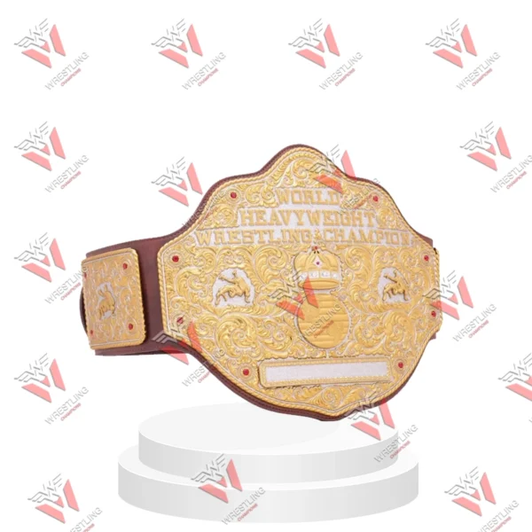 Big Gold World Heavyweight Wrestling Championship Replica Title Belt