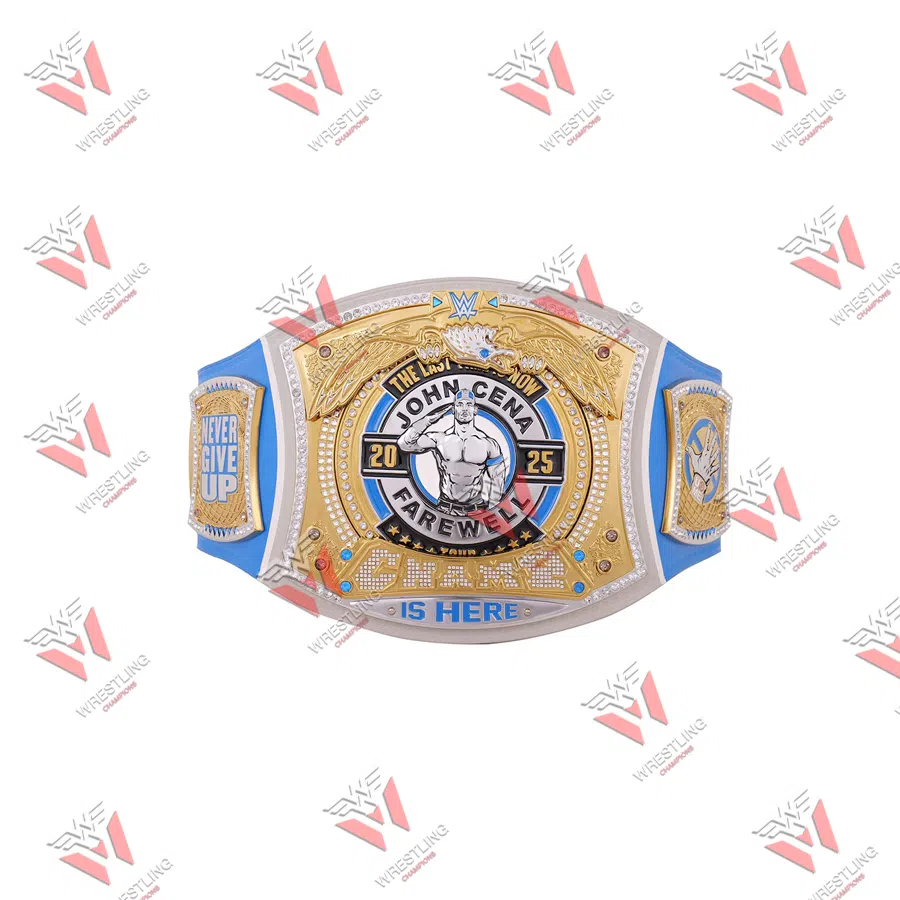 John Cena Farewell Tour 2025 Grand Rapids Spinner Wrestling Championship Replica Title Belt