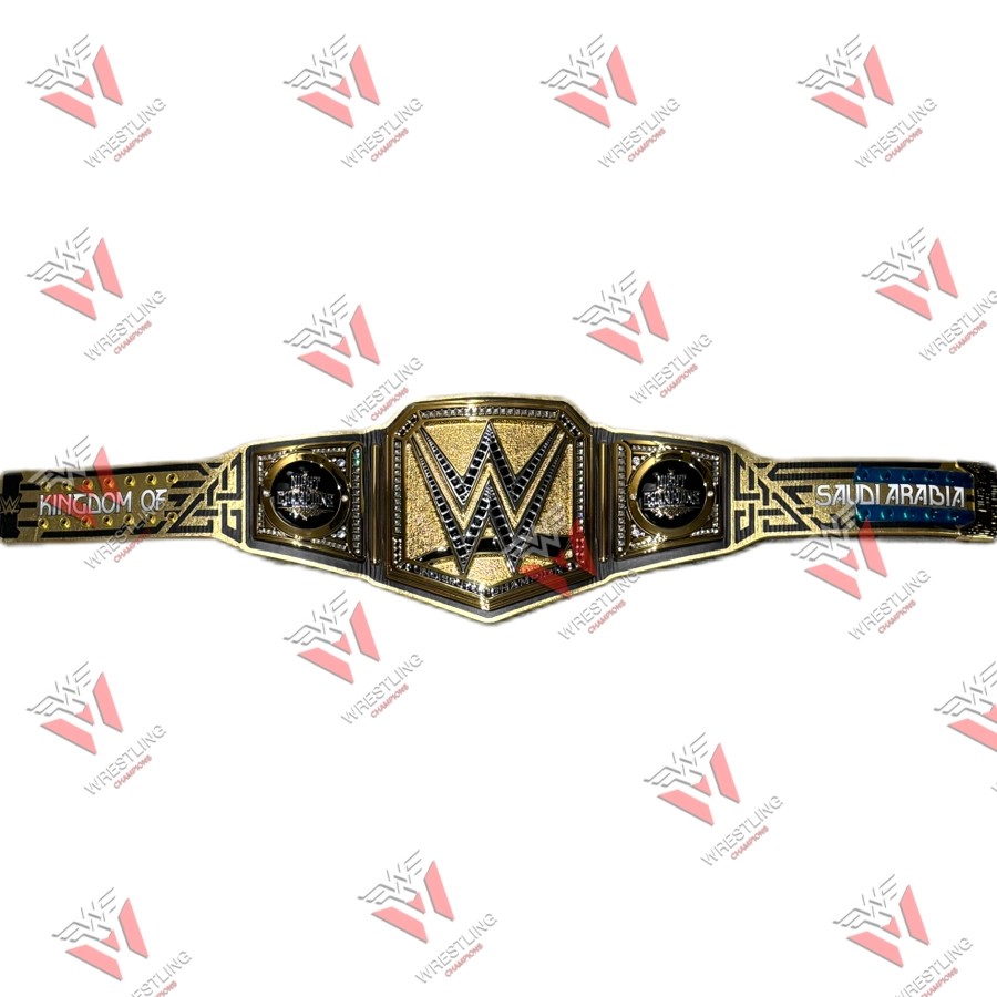 Kingdom of Saudi Arabia KSA Night of Champions Undisputed Championship Wrestling Title Belt