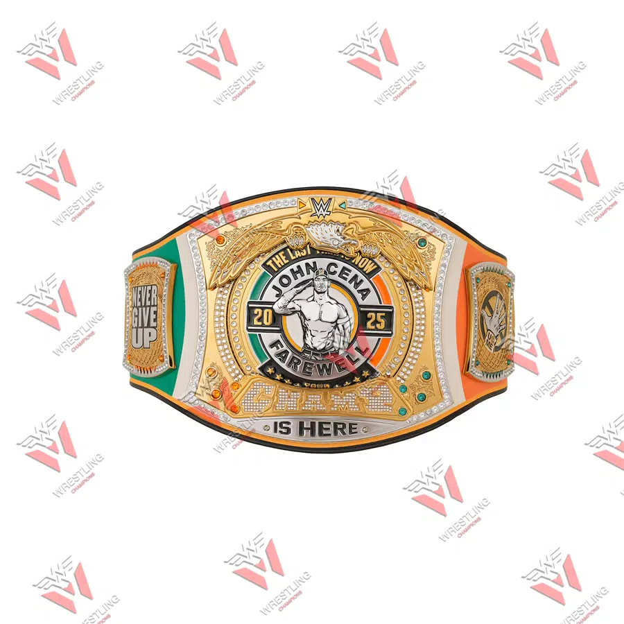 John Cena Farewell 2025 Spinner Dublin Wrestling Championship Replica Belt