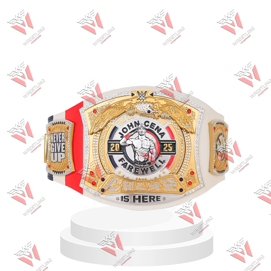 John Cena Farewell Tour 2025 Lyon Spinner Wrestling Championship Replica Title Belt