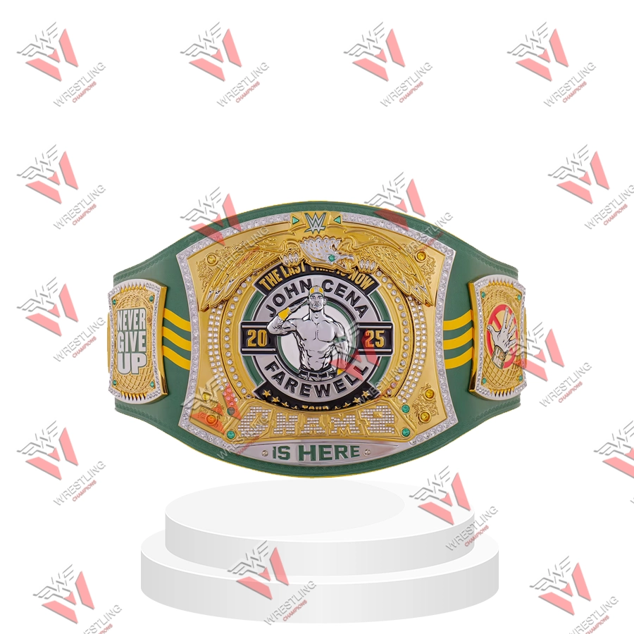 John Cena Farewell Tour 2025 Perth Spinner Wrestling Championship Replica Title Belt