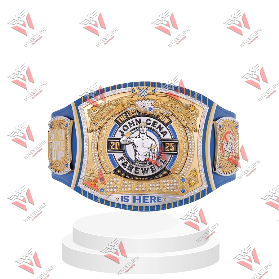 John Cena Farewell 2025 Indianapolis Spinner Championship Replica Title Belt