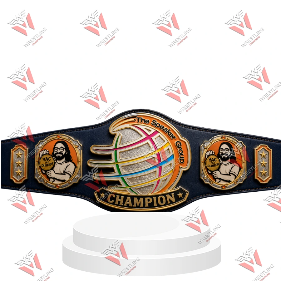 Yac The Champion Custom Championship Wrestling Title Belt