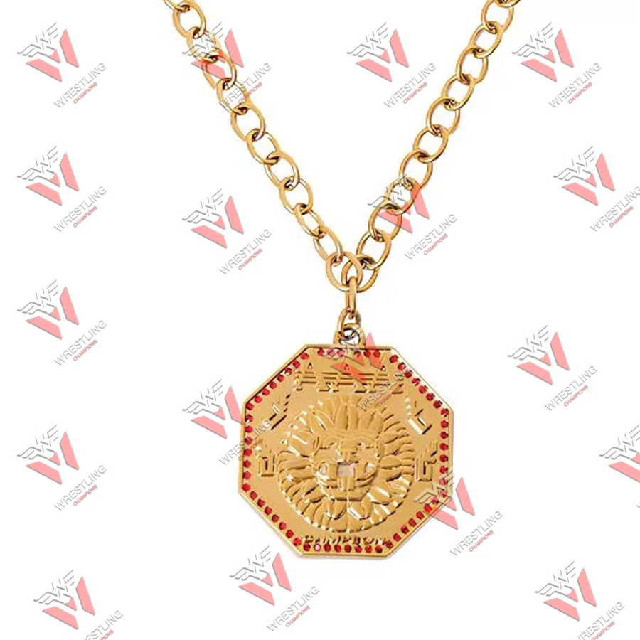 AAA Mega Championship 24K Gold Pendant Necklace