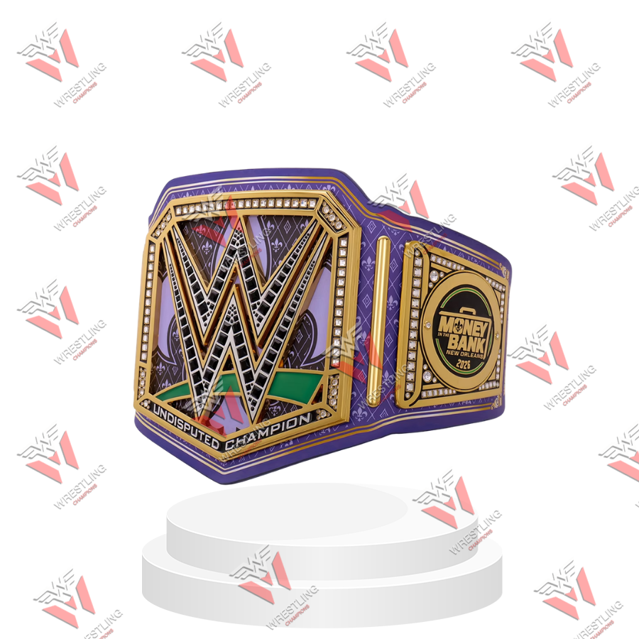 Money In The Bank 2026 New Orleans Championship Wrestling Title Belt