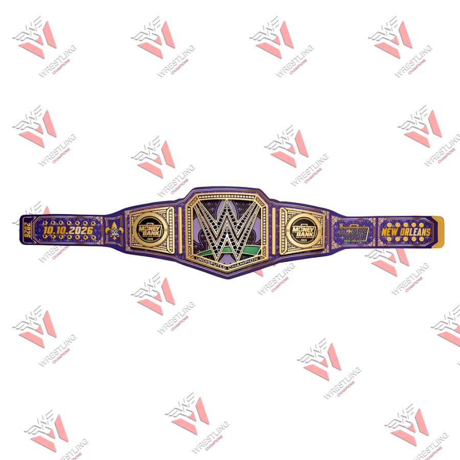 Money In The Bank 2026 New Orleans Championship Wrestling Title Belt
